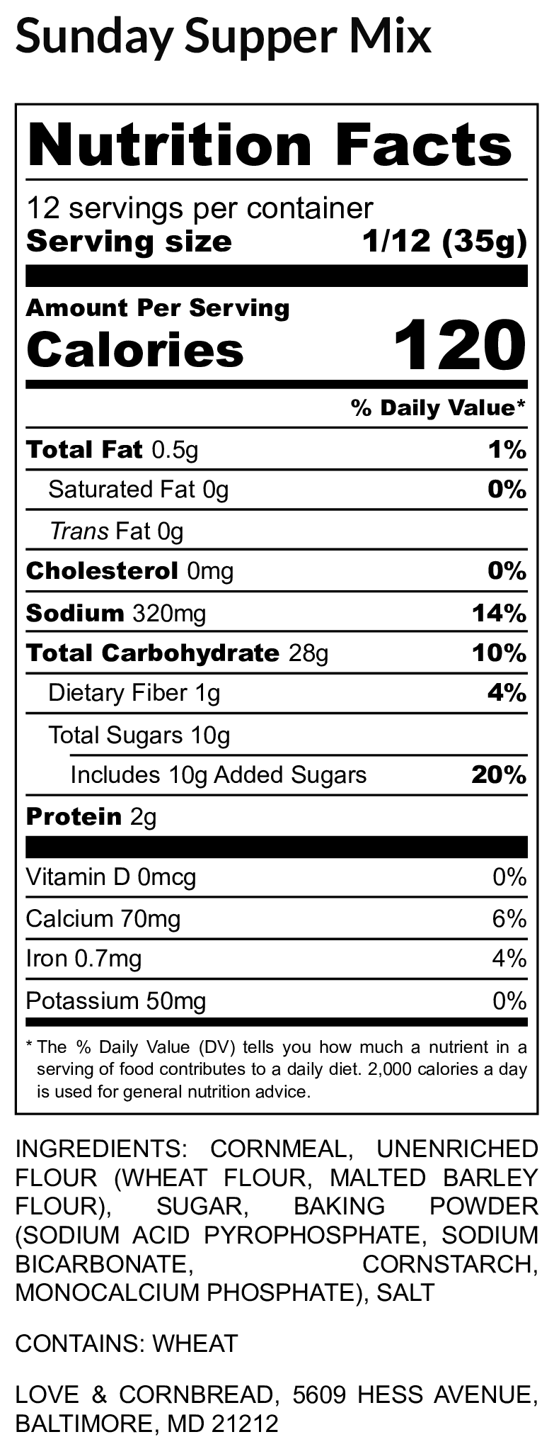 Cornbread Mix - Sunday Supper