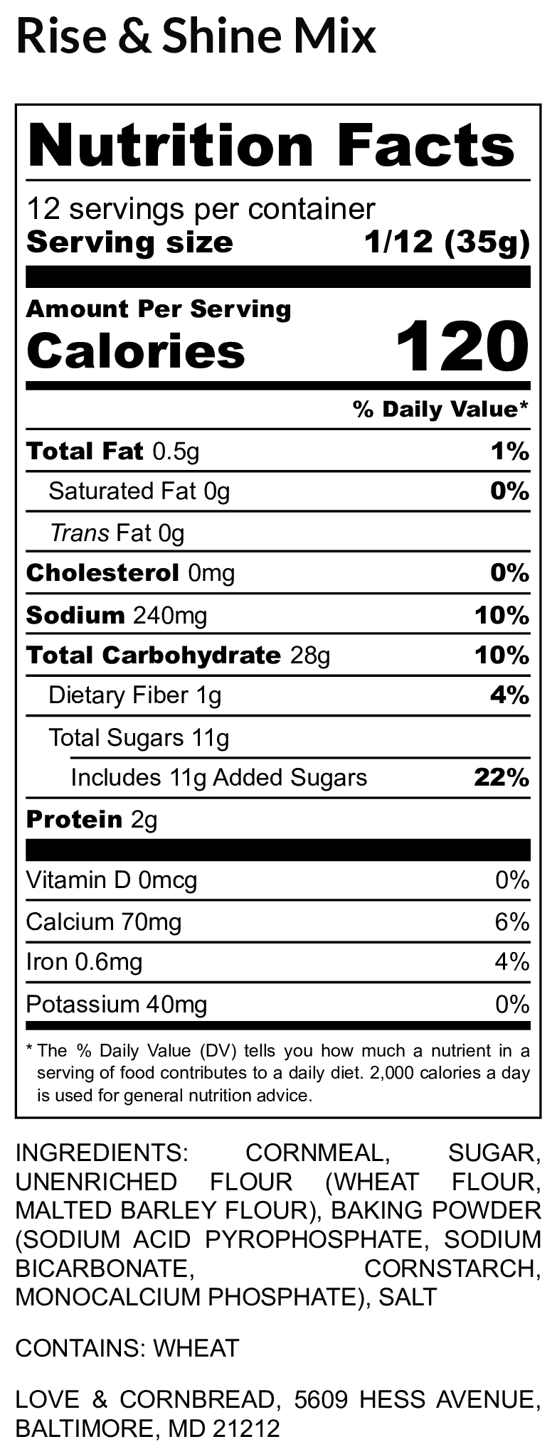 Cornbread Muffin Mix - Rise & Shine