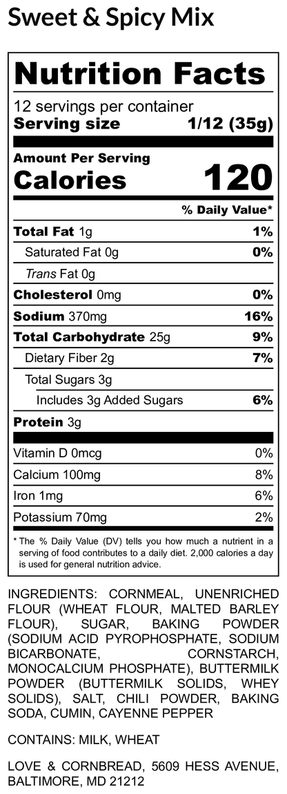 Cornbread Mix - Sweet & Spicy